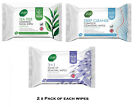 6 x 25 Wipes Facial skin care makeup remove daily cleansing wipes Pure TEA TREE
