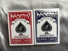 UPC 798578101020 product image for 2 Original Box Phoenix Playing Card Decks; 1-Red, 1-Blue, Both Sealed | upcitemdb.com