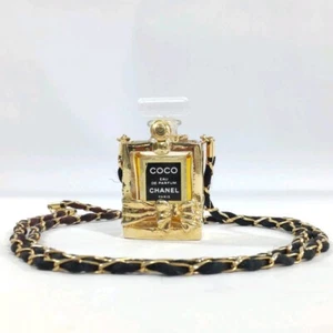 CHANEL PERFUME NECKLACE Vintage Necklace COCO Perfume Motif Rare - Picture 1 of 7