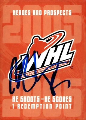 Cam Barker - Signed 2005-06 In The Game Heroes And Prospects Redemption Card - Image 1 of 2