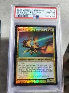 MTG Scion Of The Ur-Dragon (Foil) Time Spiral 246/301 Near Mint PSA 8 Pop 2 - Picture 1 of 2