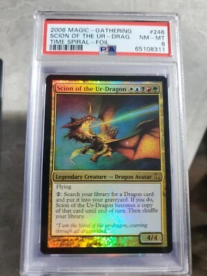 MTG Scion Of The Ur-Dragon (Foil) Time Spiral 246/301 Near Mint PSA 8 Pop 2  - Image 1 of 2
