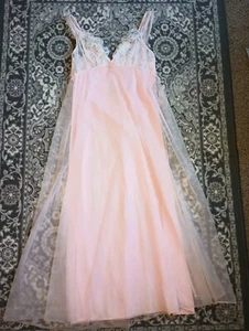 Vintage Radcliffe Tulle Gown Small Maxi Lace Fairy Ballet Regency Ethereal 1960s - Picture 1 of 17