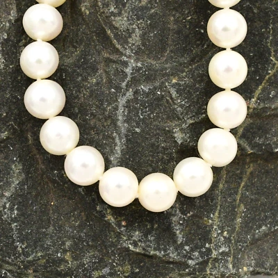 Colar de pedra preciosa de ouro amarelo 14k 9 mm pérola água doce 36 1/2" de comprimento - Imagem 1 de 4