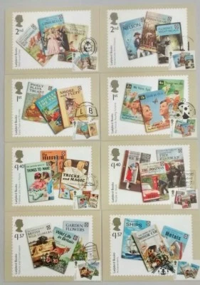 2017 Ladybird Books Set of 8 PHQ postcards used front 8 diff pmk - Image 1 of 3