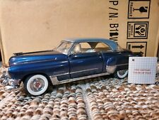 Franklin Mint 1949 Cadillac Coupe DeVille 1:24 Scale Diecast Model Car Blue