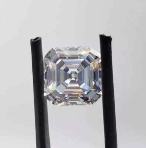 Diamante coltivato in laboratorio CVD sfuso 5,00 mm Asscher colore D IF chiarezza diamante certificato - Foto 1 di 8