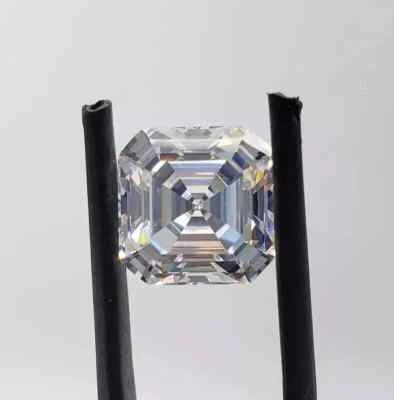 Loose CVD Lab Grown Diamond 5.00 MM Asscher D Color IF Clarity Certified Diamond - Image 1 of 4
