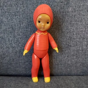 Vintage Very Rare USSR Celluloid Cute Winter Girl Doll Toy 50/60s - 30cm - Picture 1 of 10