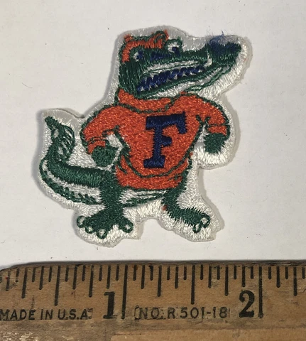 Florida Gators Patch Mascot Logo NCAA Football Basketball 1.5” x 1.75” Cover