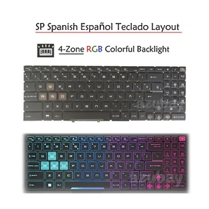 Teclado Español per MSI Katana 15 B13U B13UDXK B13V B13VEK B13VFK B13VGK RGB - Foto 1 di 9