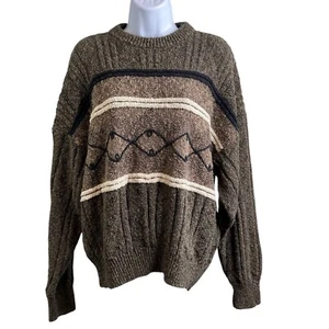 Vintage Mondo Men’s 3D Sweater Size 50 Grandpa 80’s Vibes Funky Euro Chunky - Picture 1 of 11