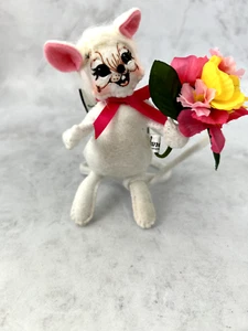 2013 Annalee Doll 5" Spring Flower Mouse holding flowers With TAG - Picture 1 of 13