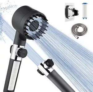Drivse Iondrops Soffione Doccia con Filtri per Acqua Dura Interruttore Spegnimento Portatile - Foto 1 di 3