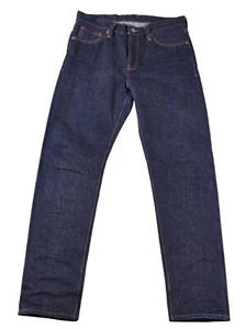 Pantalones de mezclilla Sauce Zhan 315XX 18 oz ribete crudo grueso cónico calce ajustado 33 x 31 - Imagen 1 de 12