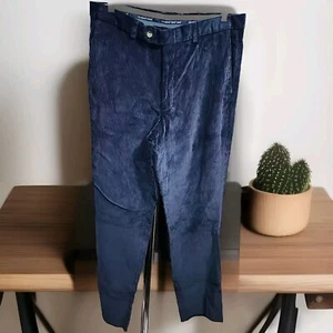 NWOT Vineyard Vines Mens Corderoy Thick Winter Pants Blue Size 34 UNHEMMED - Picture 1 of 8