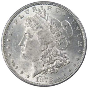 1878 7TF Rev 78 Morgan Dollar AU About Uncirculated 90% Silver $1 Coin - Picture 1 of 2