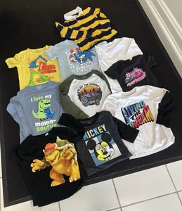 Lot of (10) Boy's Size 5/5T Long & Short Sleeve Pullover Casual T-Shirts - Picture 1 of 11