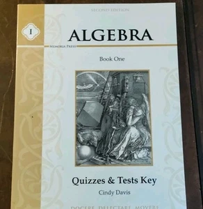 Algebra Memoria Press Quizzes And Tests - Picture 1 of 1