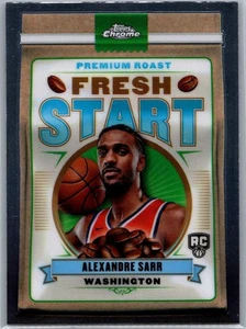2025 Topps Chrome #FS-2 Alexandre Sarr Fresh Start Rookie Washington Wizards - Picture 1 of 2