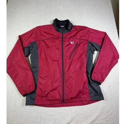 Chaqueta de ciclismo ligera Pearl Izumi para hombre XL roja negra manga larga cremallera frontal  Foto 1 de 4