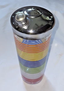 Vintage MCM 32 Ounce Glass Cocktail Shaker w/ Lid - Picture 1 of 4
