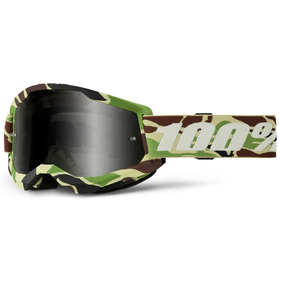 100% Strata 2 Sand War Camo Goggles 5655-2011-00 OSFM Brown Foto 1 de 1