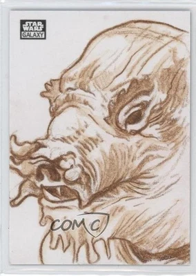 2022 Topps Chrome Star Wars Galaxy 1/1 Jason Sobol Auto Sketch 11jz - Image 1 of 3