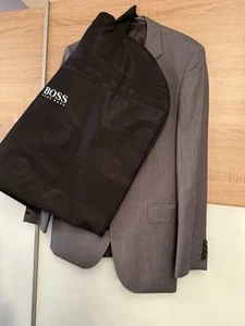 HUGO BOSS Mens Suit 42R/36/32 Light Greys/brown BNWT+cover+gift Bag RRP £750 - Picture 1 of 16