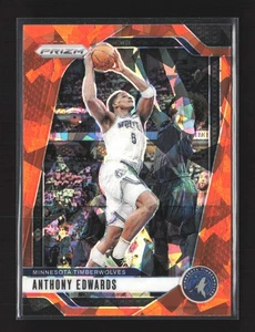 2024-25 Panini Prizm #100 Anthony Edwards Orange Ice Minnesota Timberwolves - Picture 1 of 2