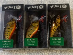(LOT OF 3) MATZUO IKARI SHAD 3/8oz. - 2-1/2". COLOR AS SHOWN. NIP - Picture 1 of 3