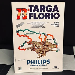 73ª TARGA FLORIO RALLY ERC 1989 PROGRAMA LANCIA DELTA INTEGRALE PEUGEOT 405 MI - Imagen 1 de 5