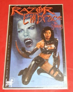 London Night Comics, Razor Embrace, The Spawning 1997, estado casi nuevo - Imagen 1 de 3