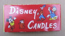 Vintage Disney Candles boxed set.  Mickey Mouse, Donald Duck etc. 1960's.