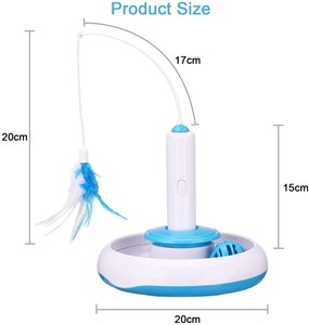 Interaktives Katzenspielzeug, elektrisches Stummspielzeug Katzen,360° rotierende