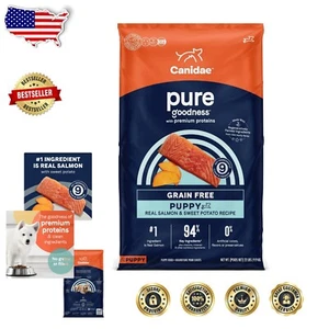 Nutrient-Rich Puppy Food with Salmon & Sweet Potato - 22 lbs, Grain-Free Formula - Picture 1 of 9