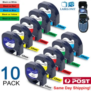 For Dymo Letratag Refill 91331 91330 White Plastic Label Tape 12mm LT-100H 1/2" - Picture 1 of 33