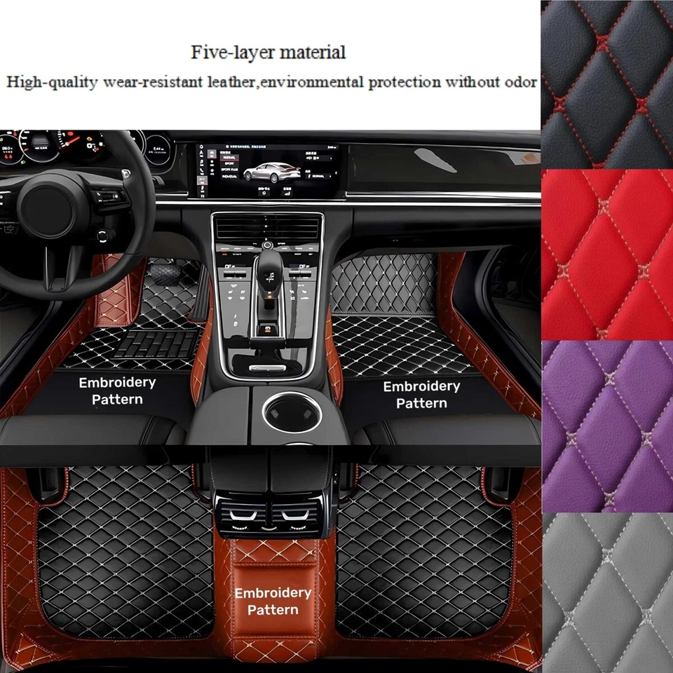 Car Floor Liners Mats For Audi S1 S3 S4 S5 S6 S7 S8 Waterproof Auto Carpets Foto 1 de 4