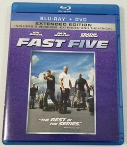 Fast Five (Blu-ray + DVD, 2011 2-Disc Set) Vin Diesel Paul Walker Dwayne Johnson - Picture 1 of 5