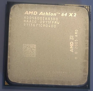 AMD/Athlon 64 X2/5600+/Dual-Core/2.9GHz/Socket AM2/AD05600IAA5D0/Cartwheel/CPU - Picture 1 of 2