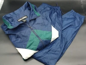 Vintage Sports Essential Herren Trainingsanzug Navy Größe L 90er. D1985 - Bild 1 von 19