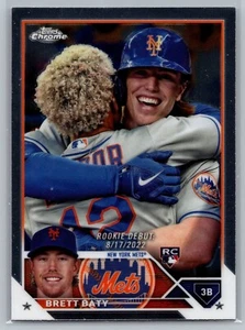 Brett Baty Rookie RC Base 2023 Topps Chrome Update Baseball - Picture 1 of 2