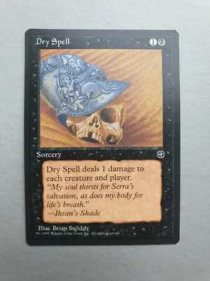 Dry Spell, MTG Homelands (1995) Common Black Sorcery NM - Image 1 of 2