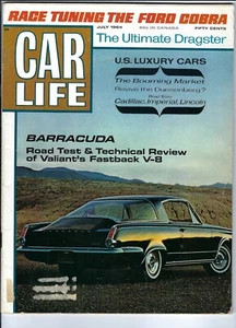 1964 Barracuda, Lincoln, Imperial, Cadillac tested in vintage Car Life magazine - Imagen 1 de 2