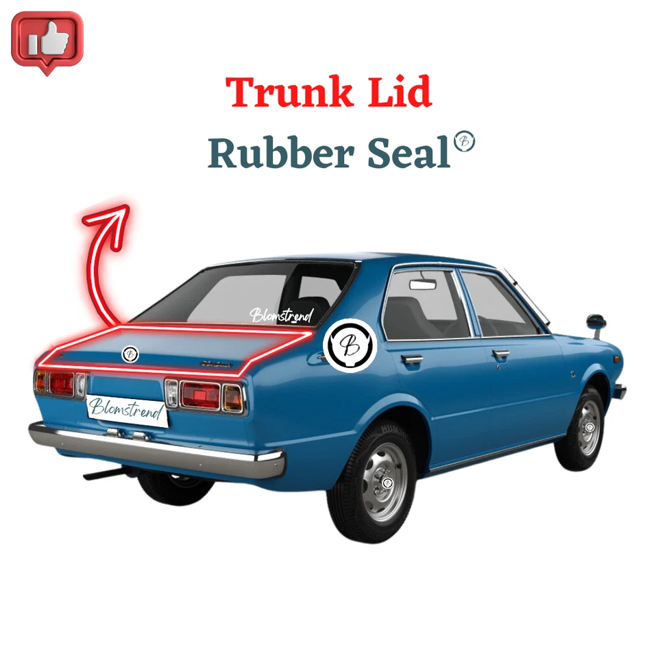 Toyota Corolla KE30 4D sedán (1974-1979) resistente a la intemperie tapa maletero sello de goma Foto 1 de 1