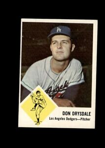 1963 Fleer #41 Hall of Famer Don Drysdale Los Angeles Dodgers Good