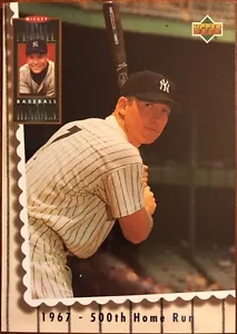 MICKEY MANTLE 1994 MANTLE MANTLE MANTLE HEROES #70 - 1967 500o HOME RUN - YANKEES - Imagen 1 de 2