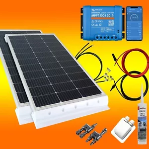 300W Wohnmobil Solaranlage Set mit Victron MPPT 100/20 inkl. Bluetooth in weiß - Bild 1 von 1