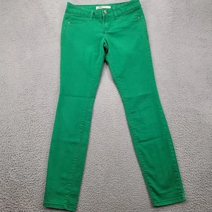 l.e.i Pants Womens 3 Regular Green Juniors Ashley lowrise Skinny - Picture 1 of 12