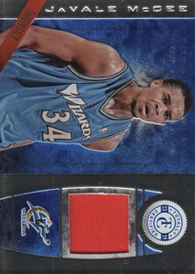 2013-14 Totally Certified Materials Blue Card #168 JaVale McGee Jersey /99